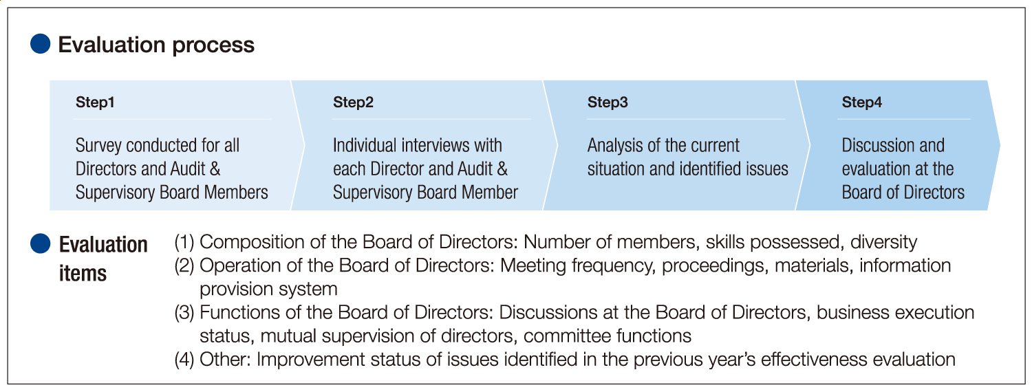 Evaluation Process Evaluation Items